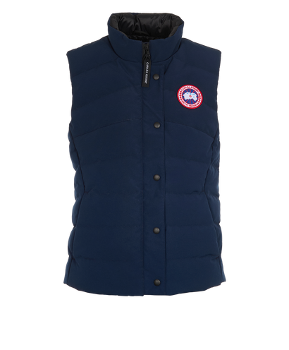 Canada Goose Puffer Vest, &pound;375, Clothing, Blue, Polyester Mix, Front view