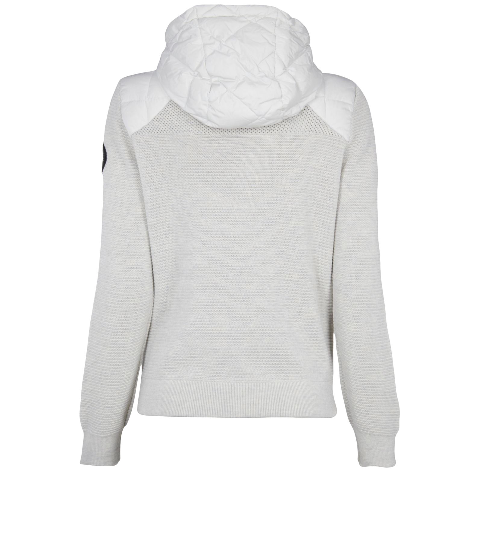 Canada Goose Hybridge Knit Jacket, &pound;395, Clothing, Grey, Wool, Back view