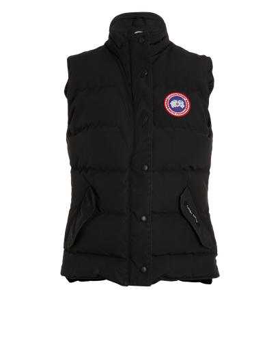 Canada Goose Freestyle Gilet, &pound;220, Clothing, Black, Down Feathers, Front view