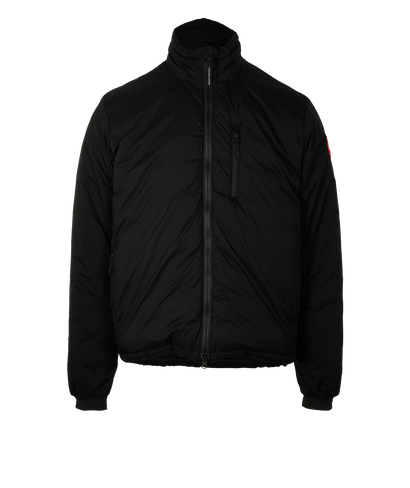 Canada Goose Lodge Jacket, &pound;450, Clothing, Black, Down Feathers/Polyester (Polymer), Front view