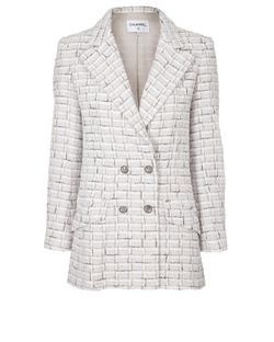 Chanel 2022 Tweed Long Blazer, Jackets Designer Exchange Buy