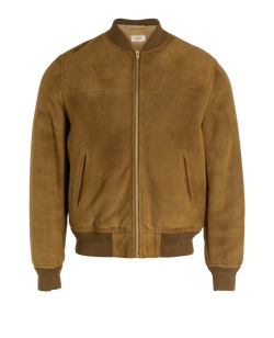 Celine Bomber Jacket, Mens, Shearling, Tan, Sz L, 2*