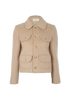 Celine Claudine Collar Cropped Jacket, front view