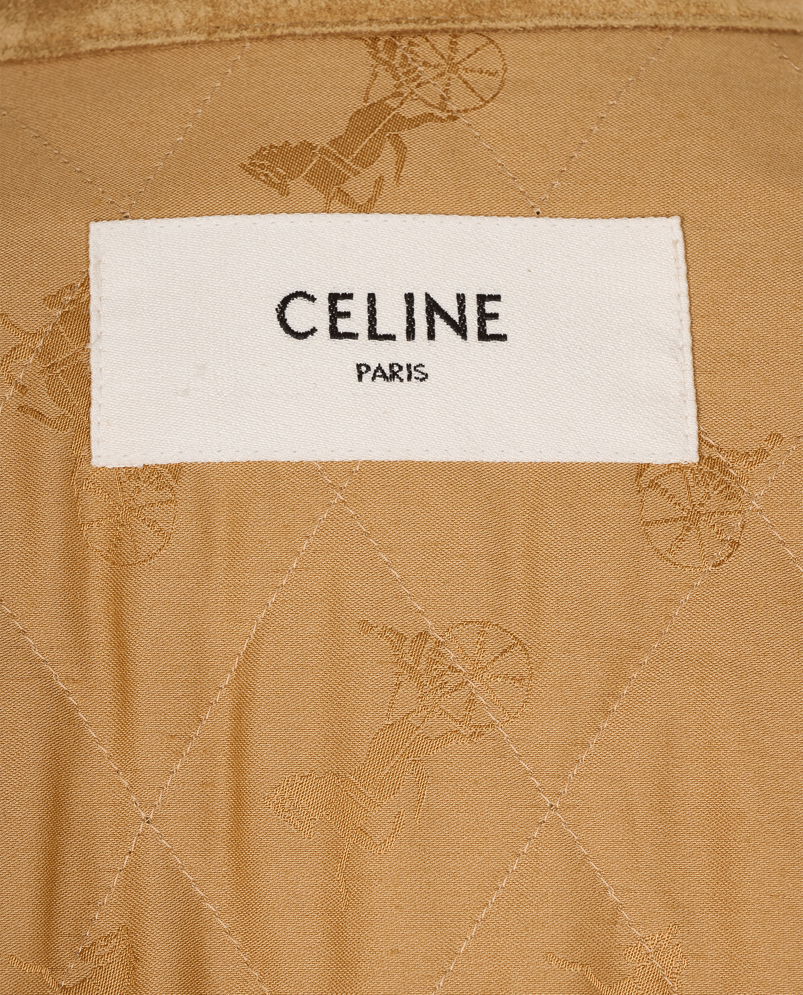 Celine Button Up Jacket, &pound;1,100, Clothing, Tan, Leather, Other view