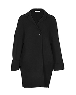 Celine Oversized Batwing Jacket, Wool/Polyamide, Black, UK 6