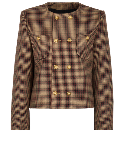 Celine Houndstooth Chelsea Jacket, front view