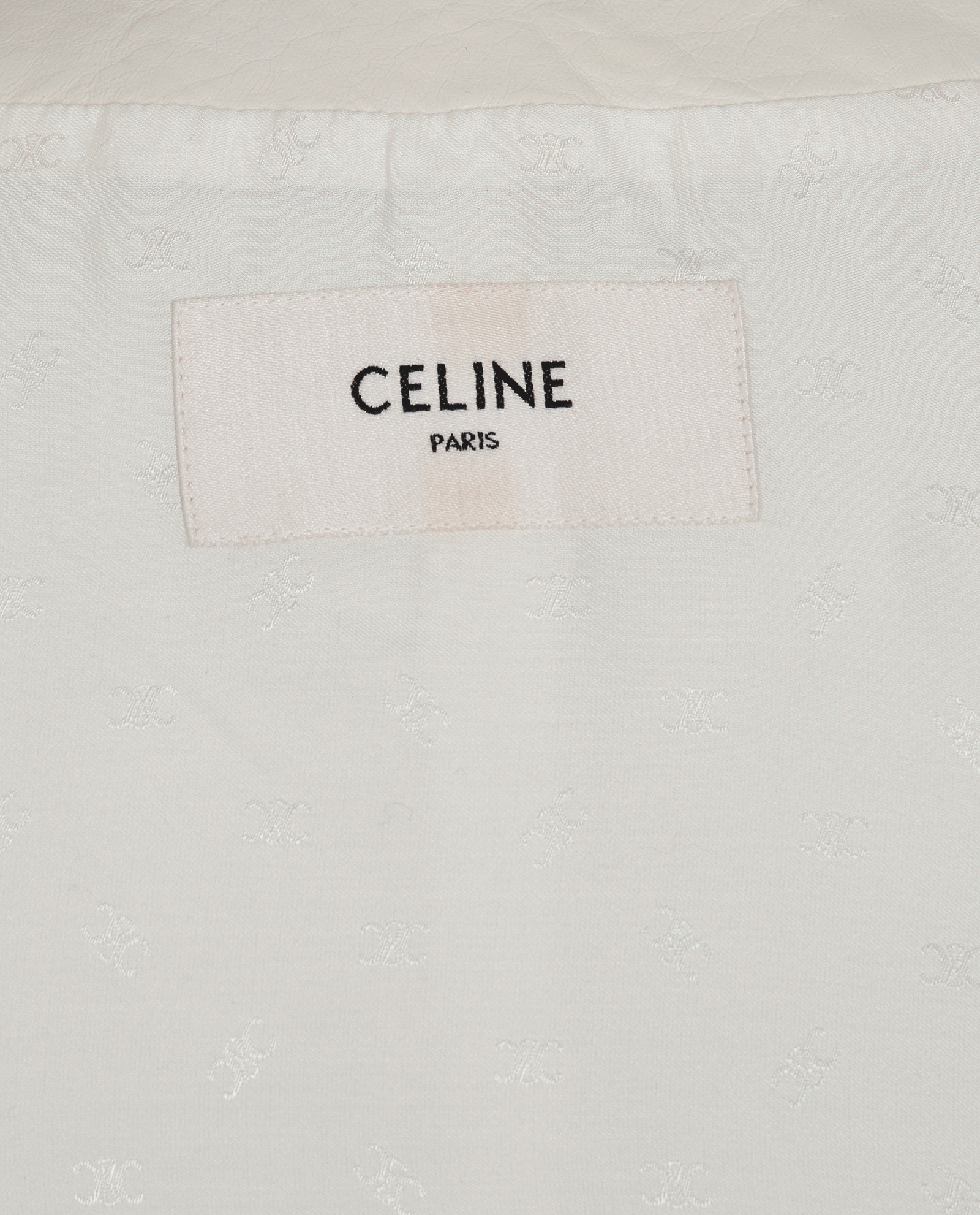 Celine Double Breasted Short Jacket, &pound;550, Clothing, White, Leather, Other view