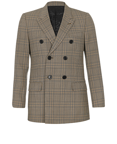 Celine Houndstooth Double Breasted Blazer, front view