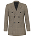 Celine Houndstooth Double Breasted Blazer, front view