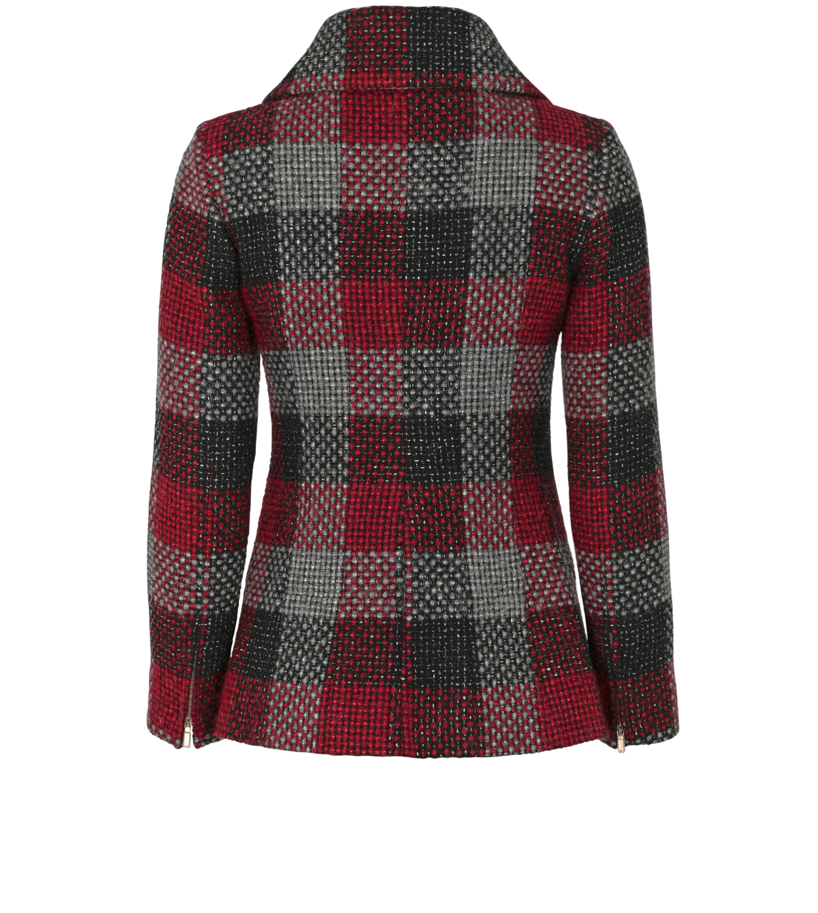 Chanel Tweed Jacket, &pound;1,100, Clothing, Black/Grey/Red, Wool, Back view