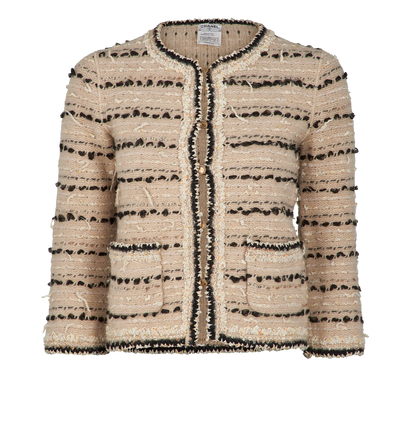 Chanel 05A Jacket, £1,500, Clothing, Beige/Black, Cashmere/Wool, Front view