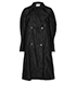 Chanel Windbreaker Silver Button Trench Coat, &pound;295, Clothing, Black, Nylon (Polymer), Front view