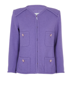 Chanel 2020 Jacket, Cotton, Purple, UK10, 3*