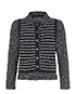Chanel FW 2010 Cashmere Gilet, &pound;875, Clothing, Black/White, Nylon (Polymer)/Polyester (Polymer)/Wool, Front view