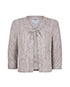Chanel Tie Neck Boucle Jacket, front view