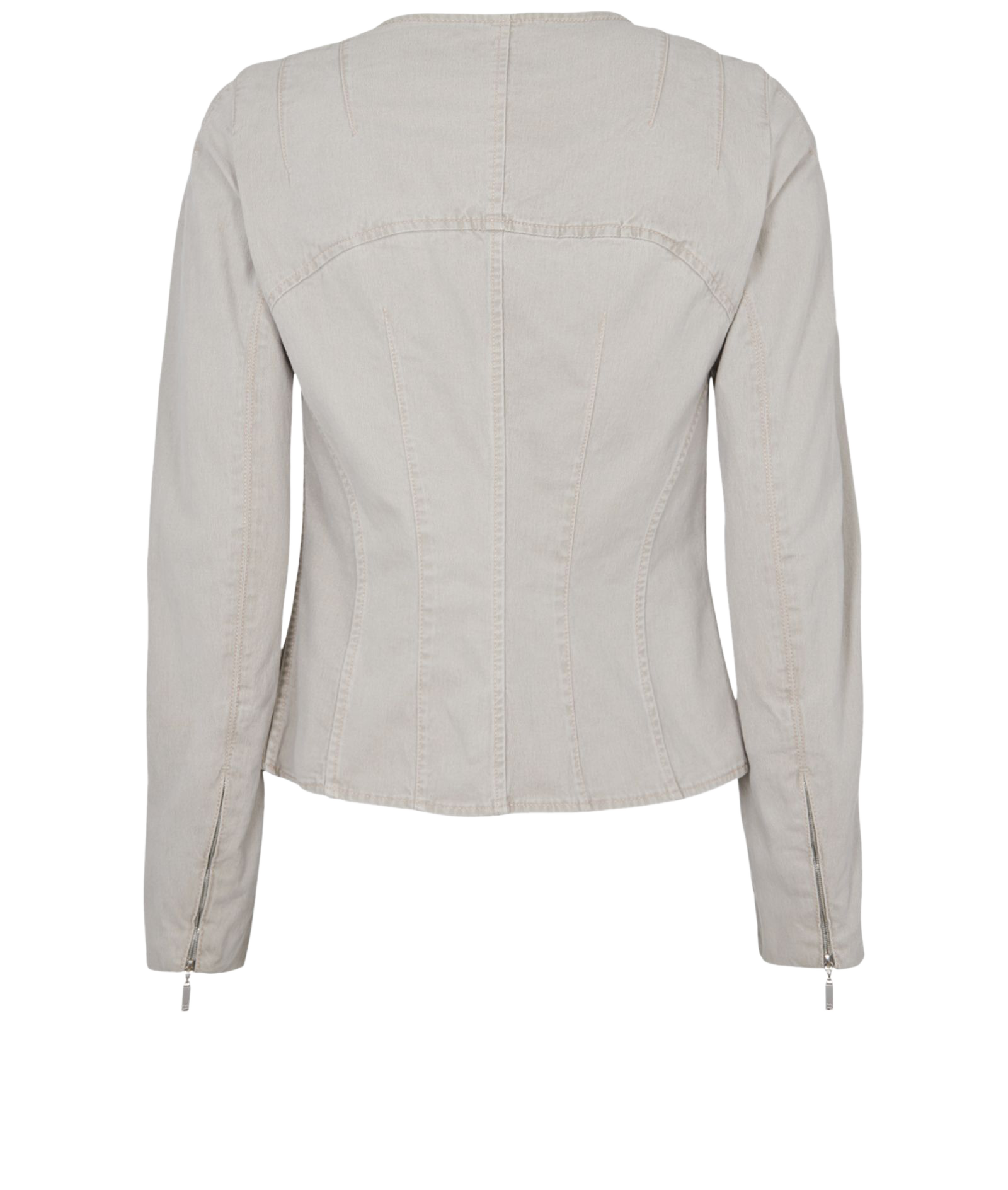 Chanel Button Up Jacket, &pound;350, Clothing, Beige, Cotton, Back view