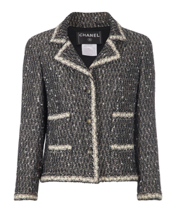 Runway Chanel Mens Coat Chanel Tweed Long Jacket, Jackets Designer - Main Image