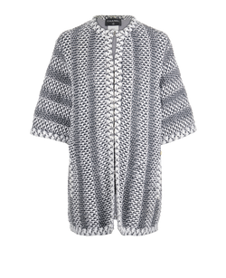 Chanel Woven Jacket, Nylon, White/Grey, UK14, 3*