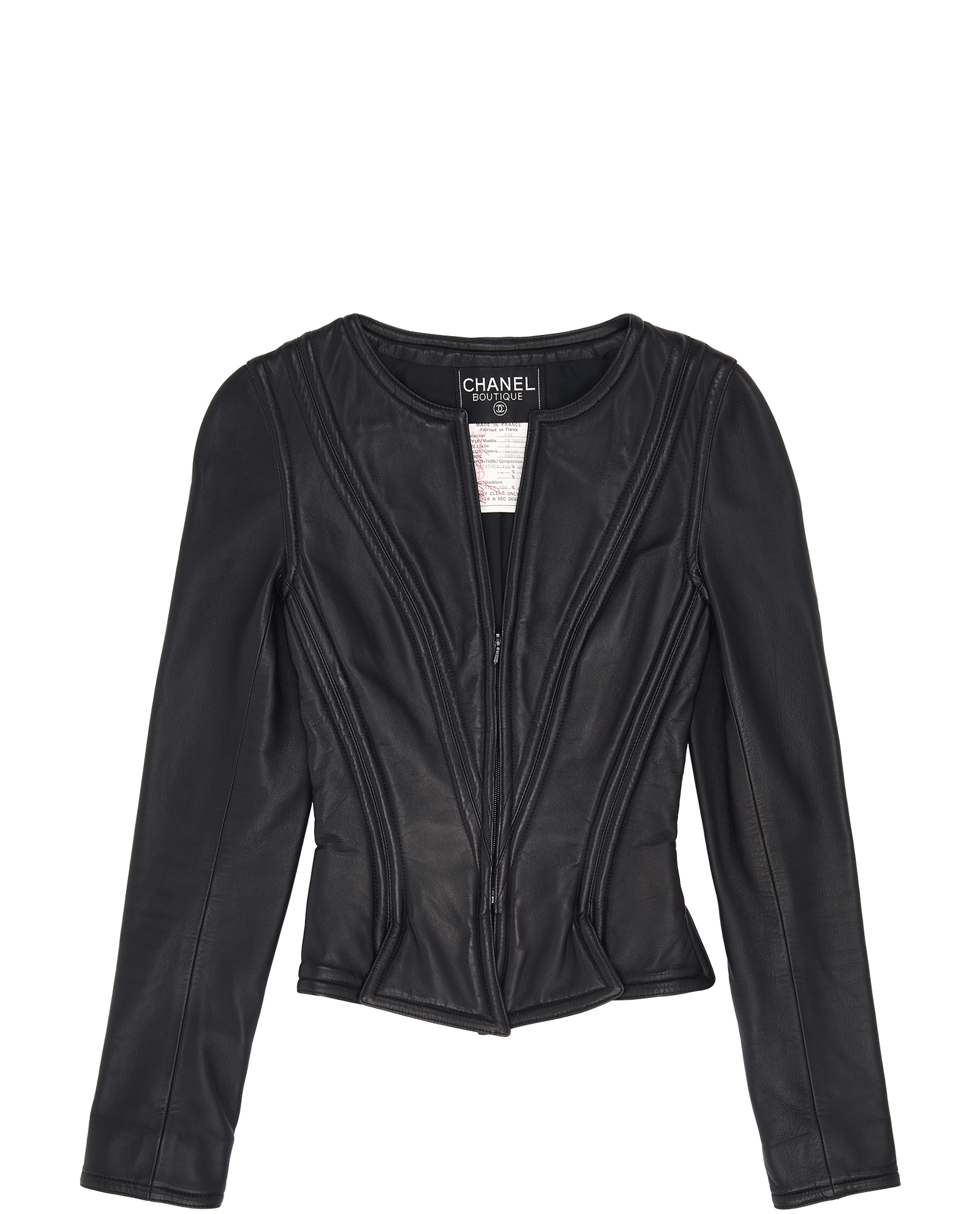 Chanel Vintage Structure Zipped Jacket