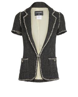 Chanel Bouclé Short-Sleeve Jacket, Jackets Designer Exchange