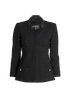 Chanel Tweed Zip-Up Jacket, front view