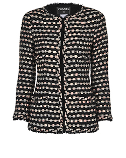 Chanel 2006 Runway Tweed Jacket, Cotton Blend, Black/Multi, 8, 2*