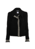 Chanel Fall 2004 Trim Detail Tweed Jacket, &pound;1,100, Clothing, Black/Cream, Tweed/Wool, Front view