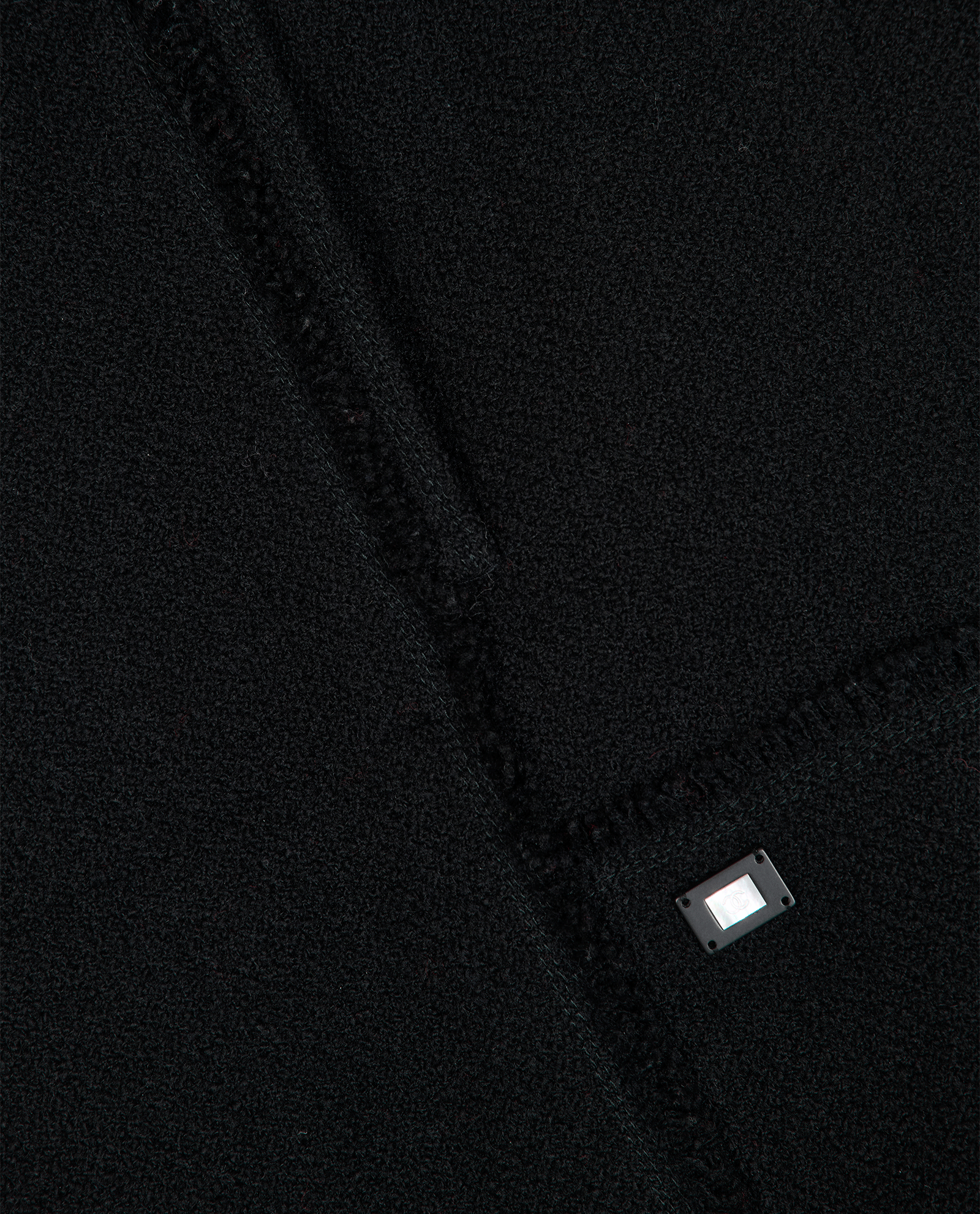 Chanel Fall 2004 Trim Detail Tweed Jacket, &pound;1,100, Clothing, Black/Cream, Tweed/Wool, Other view