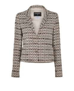 Chanel 05P Tweed Jacket - Size Womens 10