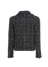 Chanel 22B Tweed Jacket, &pound;1,800, Clothing, Navy, Acrylic Plastic/Cotton/Wool, Back view