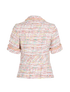 Chanel Short Sleeves Tweed Jacket, back view
