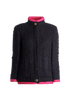 Chanel Pink Trim Tweed Jacket, front view