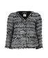 Chanel Fringed Jacket, &pound;850, Clothing, Black/White, Cotton/Viscose, Front view
