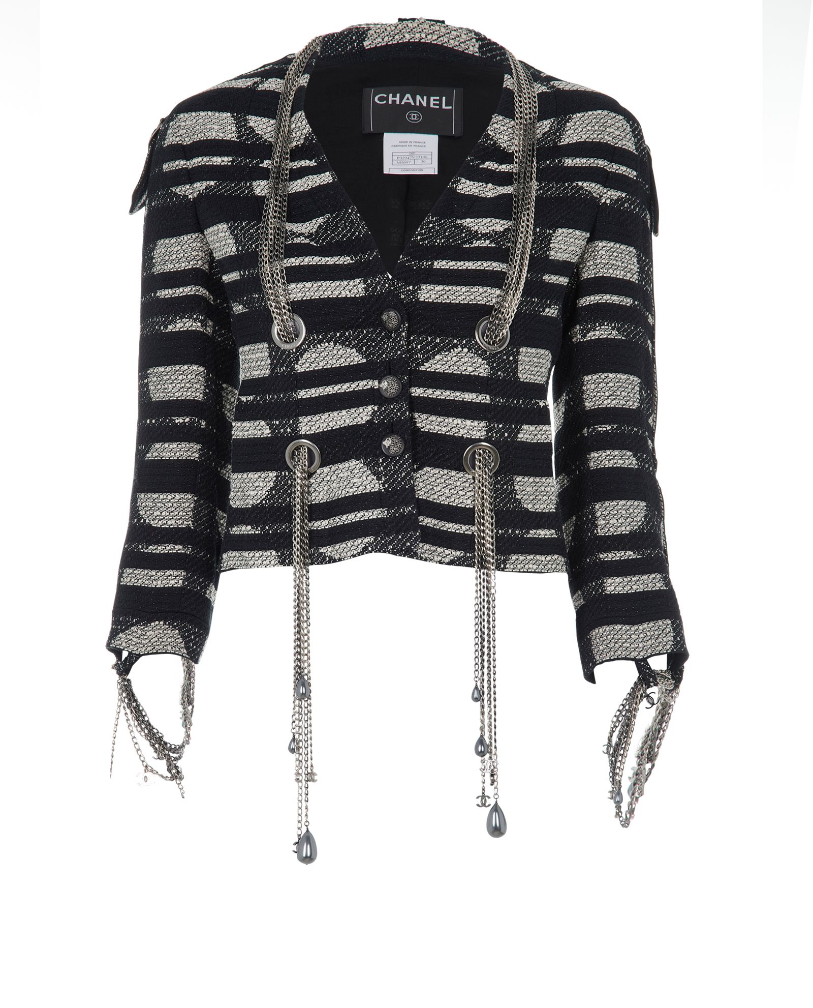 Chanel Karl Lagerfeld 2008 Chains Embellished Jacket, Jackets ...