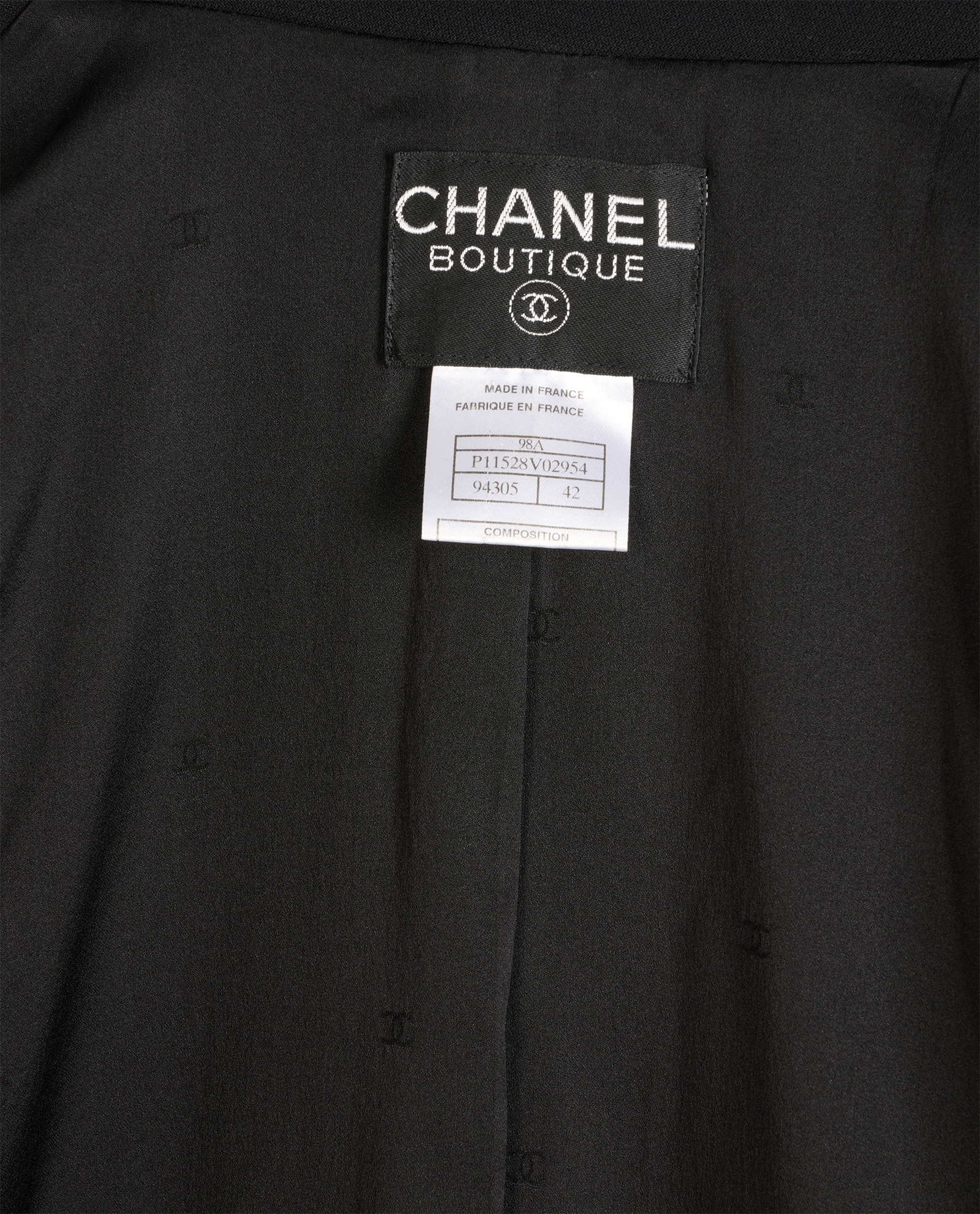 Chanel 98A CC Buttons Blazer, &pound;750, Clothing, Black, Wool, Other view