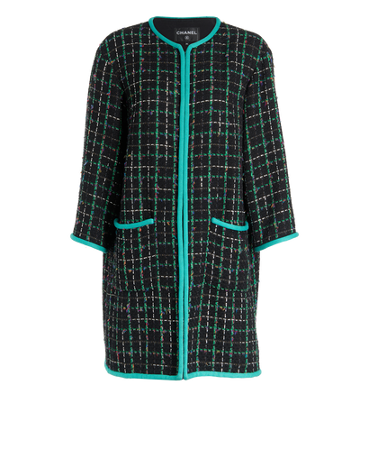 Chanel Tweed Long Coat, front view