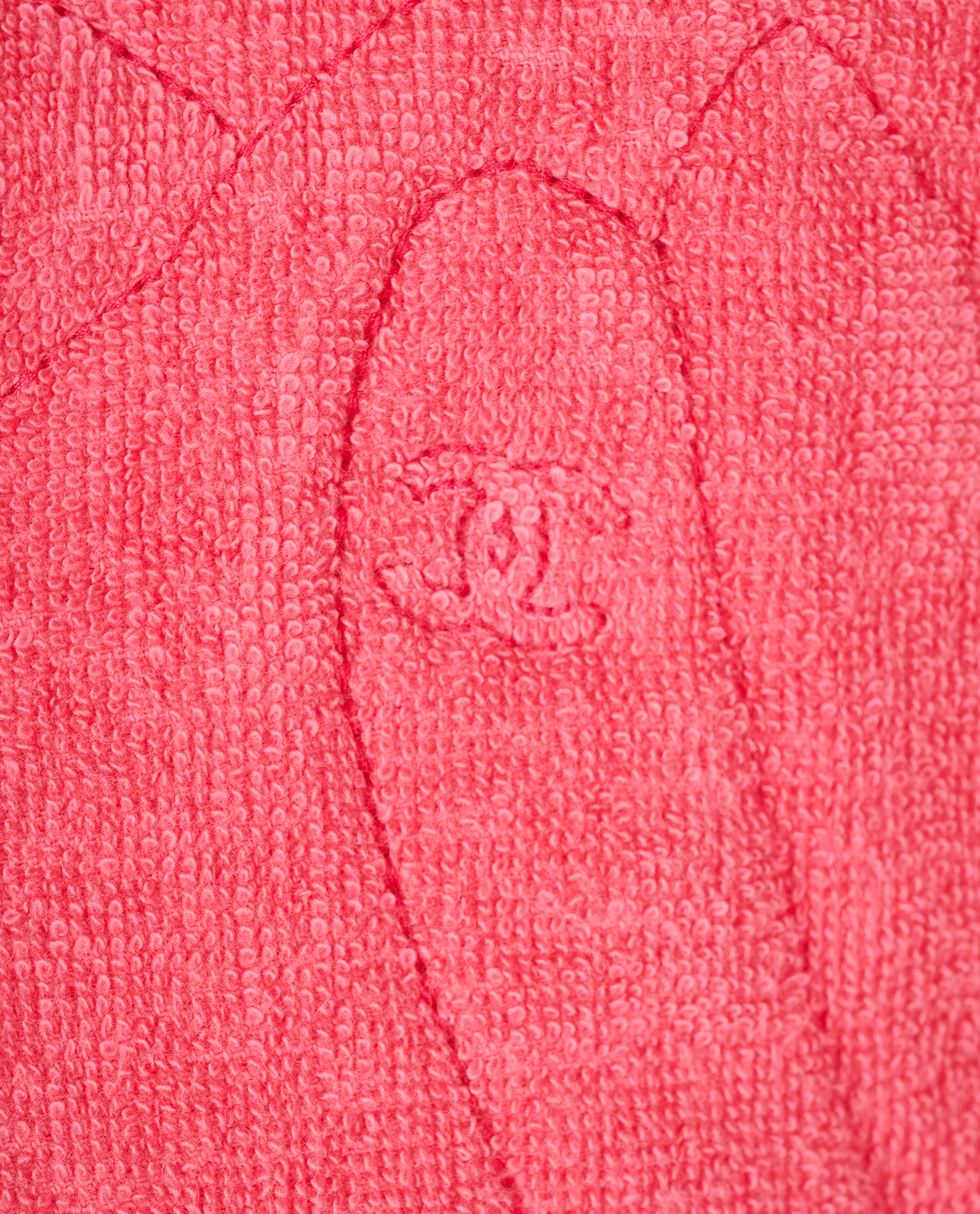 Chanel Floral Terry-Cloth Cropped Jacket, &pound;550, Clothing, Pink, Cotton, Other view