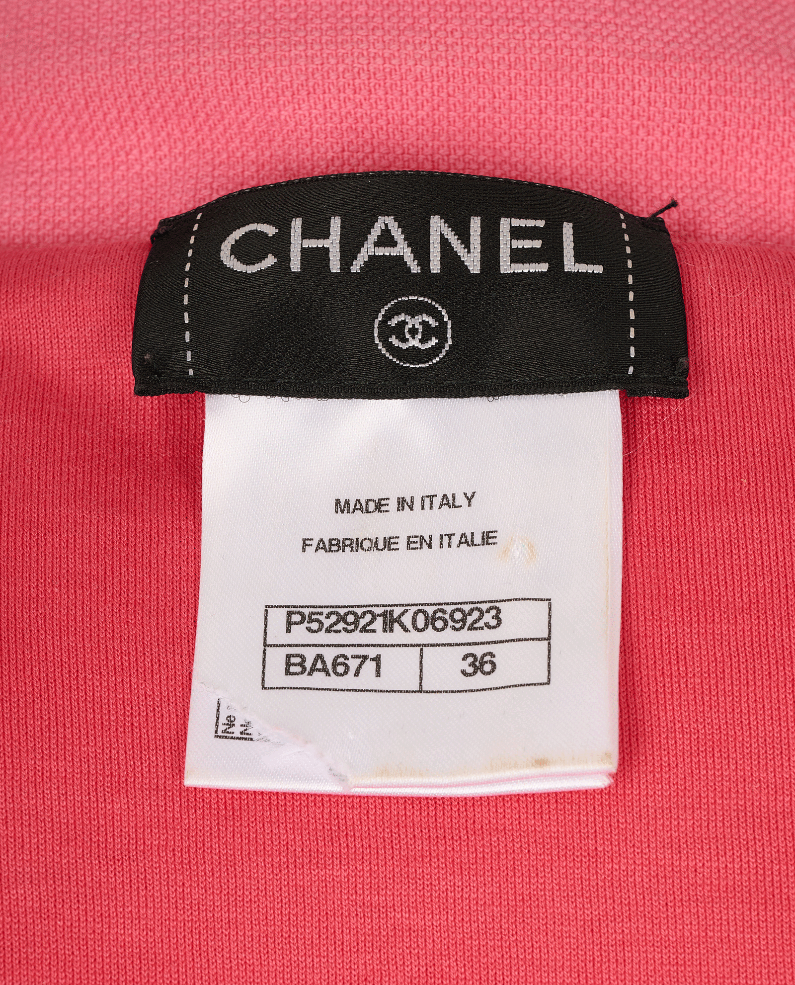 Chanel Floral Terry-Cloth Cropped Jacket, &pound;550, Clothing, Pink, Cotton, Other view