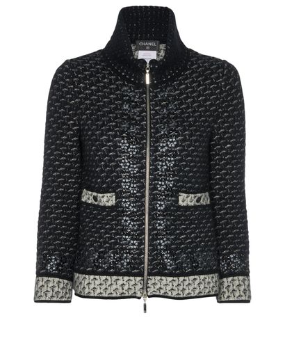 Chanel Zipped Embellished Jacket, front view