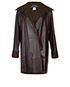 Chanel Lined Leather Coat, front view