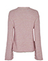 Chanel Pink Woven Edge to Edge Jacket, back view