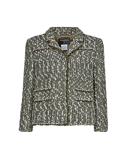 Chanel Shimmer Boucle Jacket, front view