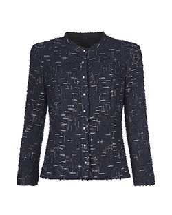 Chanel Boucle Jacket, Polymide,Wool, Navy, 2004, UK 16, 3