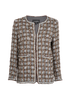 Chanel Tweed Jacket, &pound;2,500, Clothing, Brown/Grey/White, Acrylic Plastic/Cotton, Front view