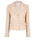 Chanel 04P Tweed Jacket, &pound;795, Clothing, Pink/Yellow, Cotton, Front view