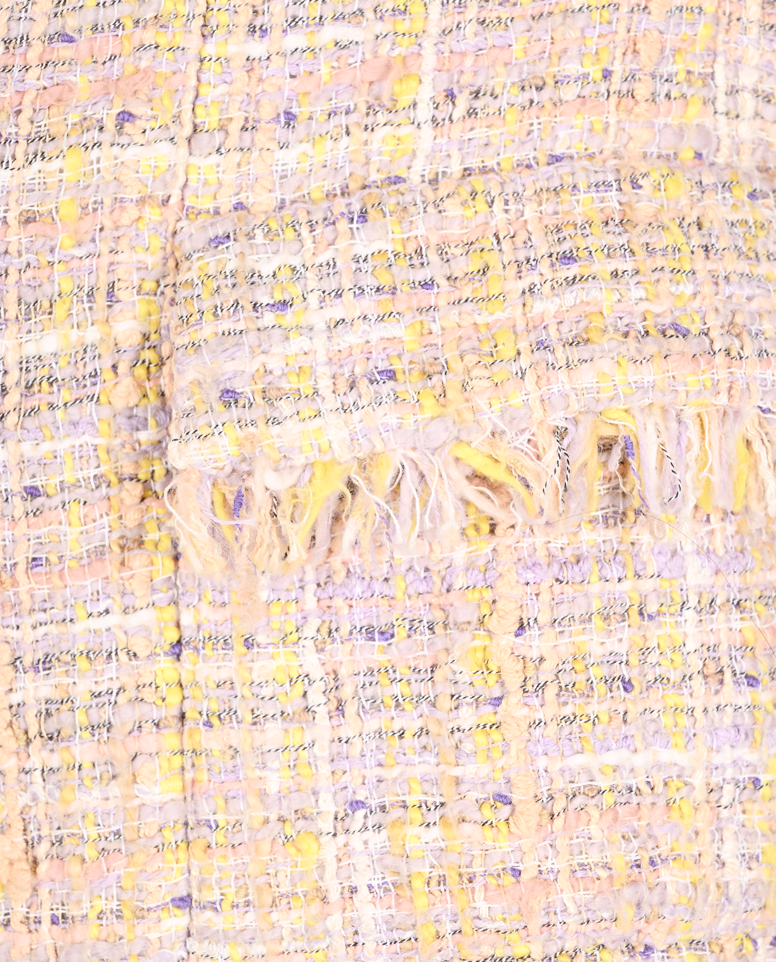 Chanel 04P Tweed Jacket, &pound;795, Clothing, Pink/Yellow, Cotton, Other view