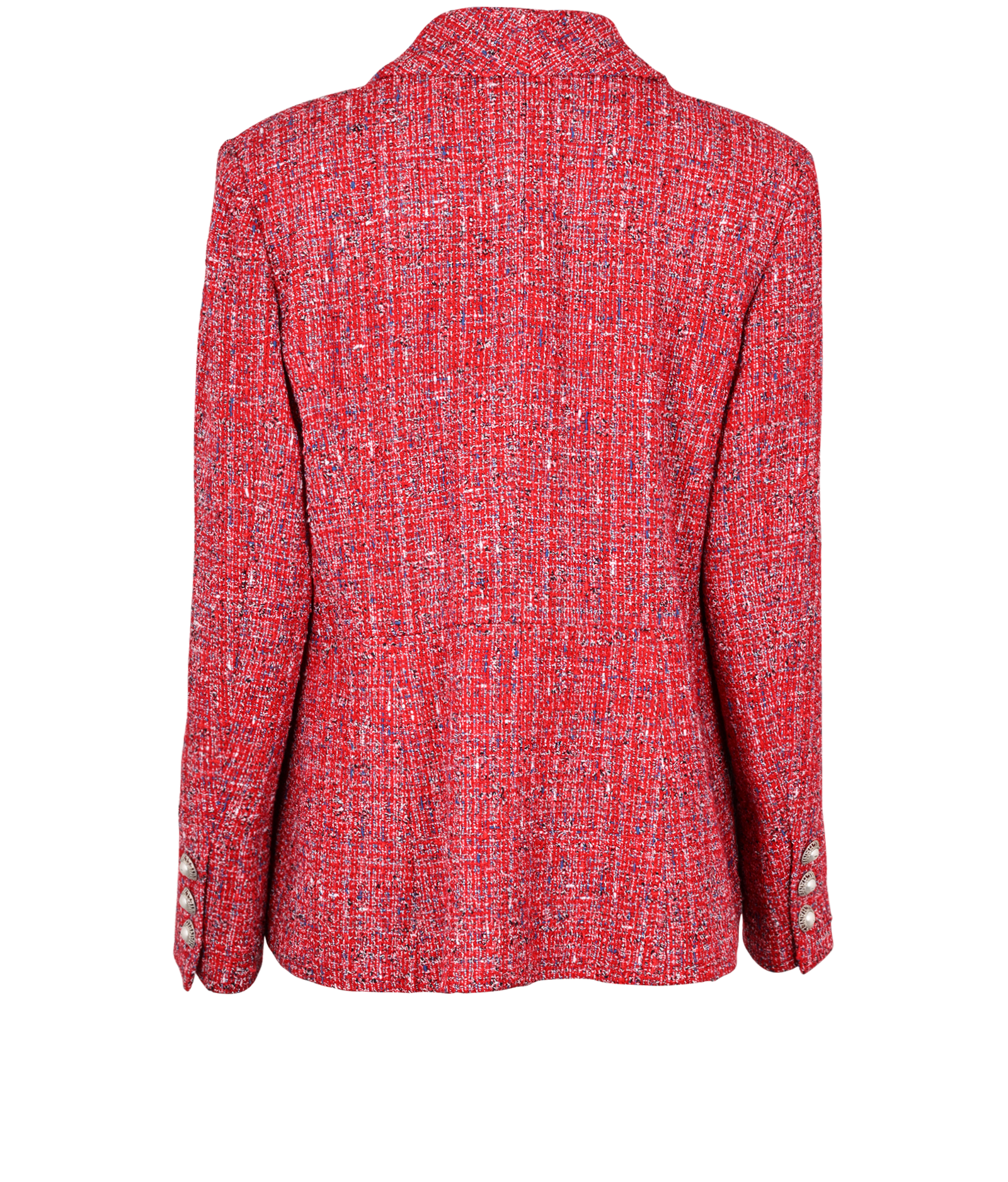 Chanel 19P Tweed Jacket, &pound;2,500, Clothing, Red, Acrylic Plastic/Cotton, Back view