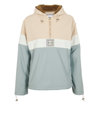 Chanel Ski Jacket, &pound;795, Clothing, Beige/Blue, Cotton/Polyester, Front view