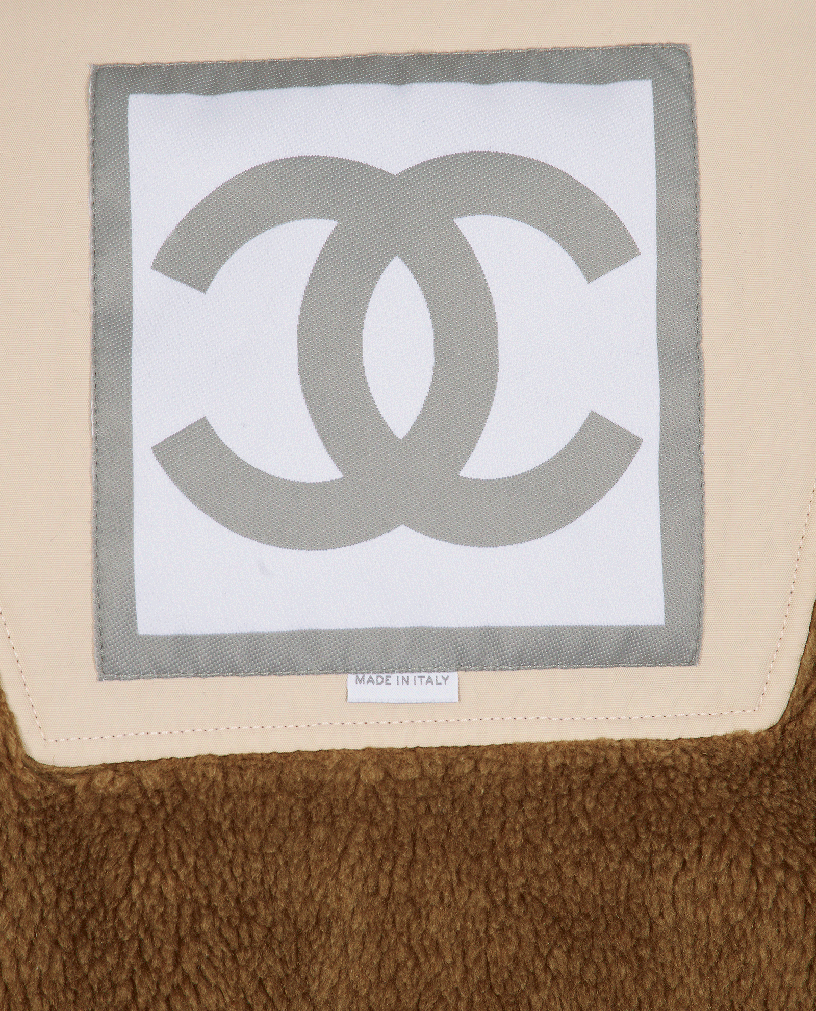 Chanel Ski Jacket, &pound;795, Clothing, Beige/Blue, Cotton/Polyester, Other view