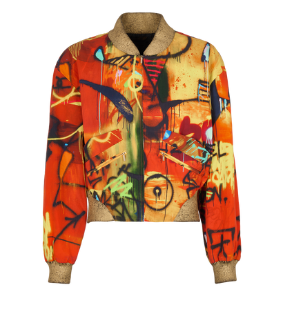 Chanel Graffiti Bomber Jacket, front view